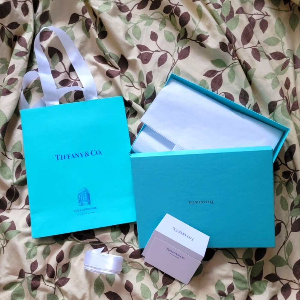Tiffany & Co Jewelry Accessory Gift Box   and Shopping Paper Bag